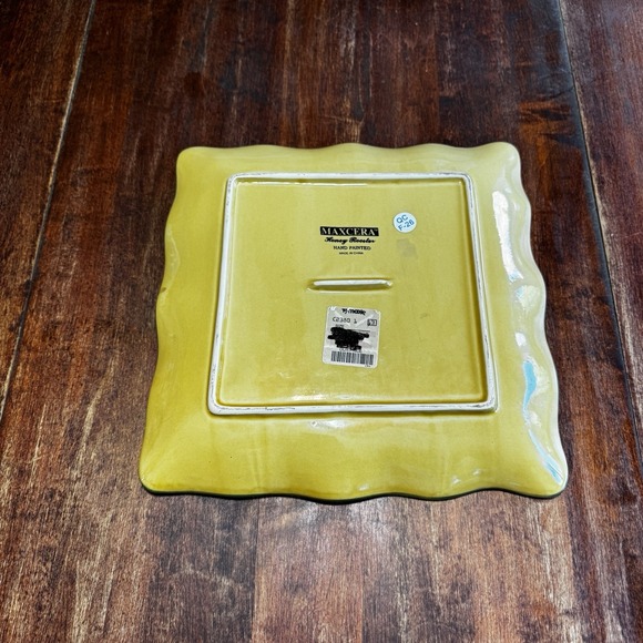 Maxcera "Honey Rooster" 11.5" Serving Platter Hand Painted Excellent Chip Free - Picture 4 of 7